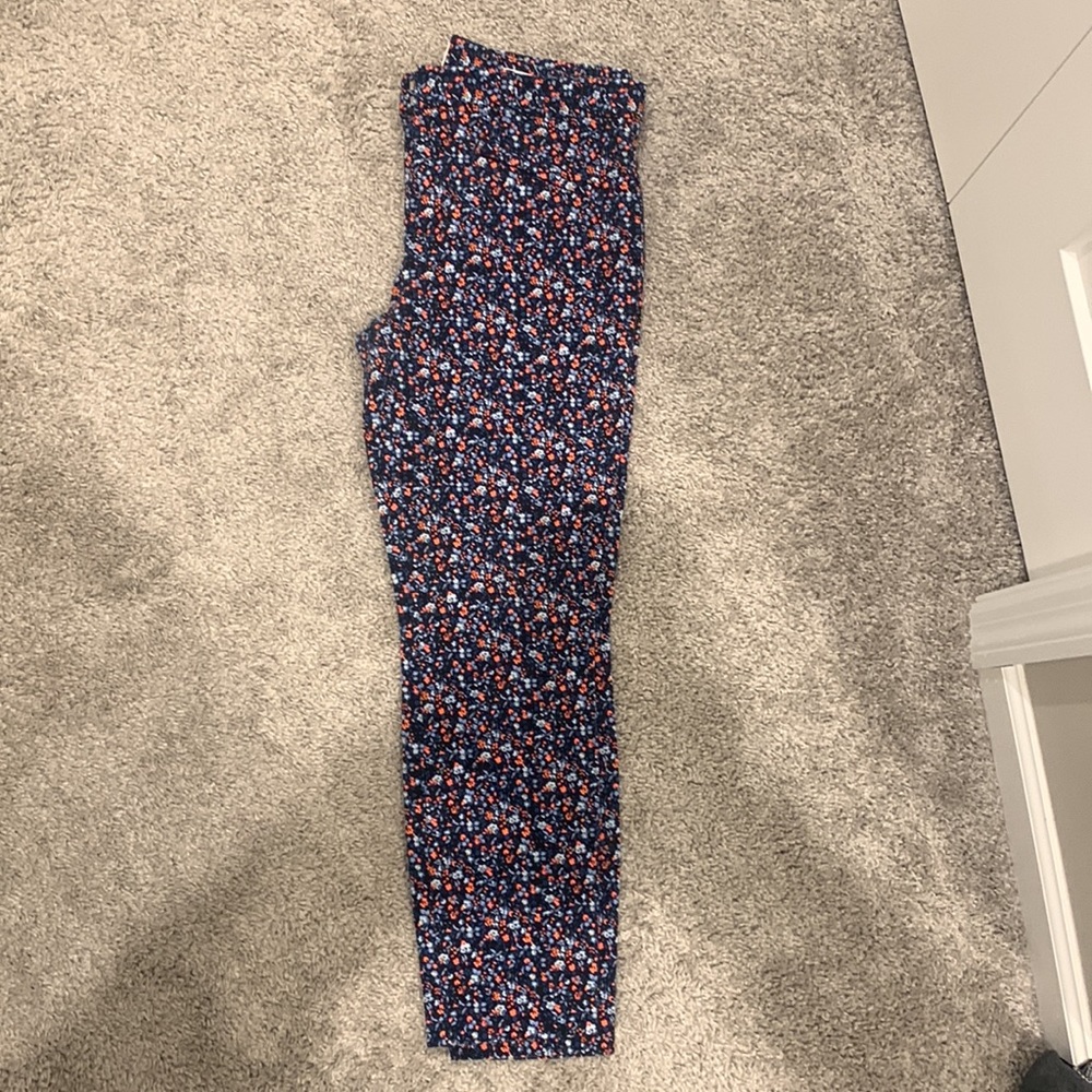 Floral ankle length pants